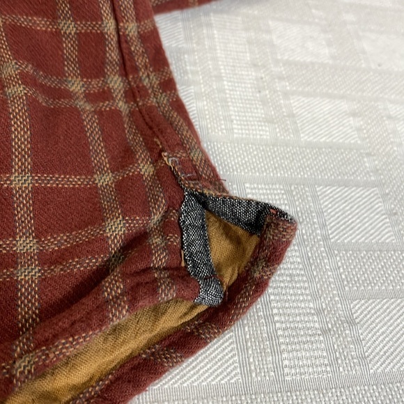 Carbon 2 Cobalt Conifer Double Lined Plaid Long Sleeve Button Up Shirt Cotton - Picture 10 of 12